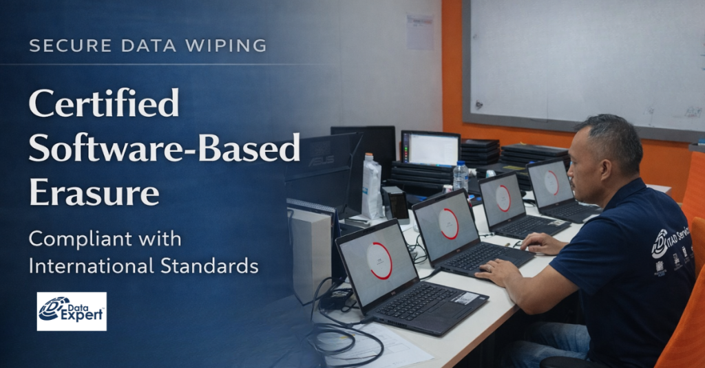 secure data wiping laptop perusahaan menggunakan software sesuai standar NIST 800-88