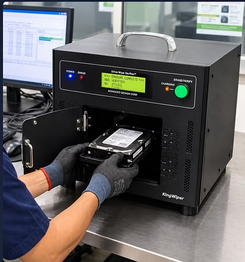 Hard disk degaussing service by DataExpert Technology Indonesia